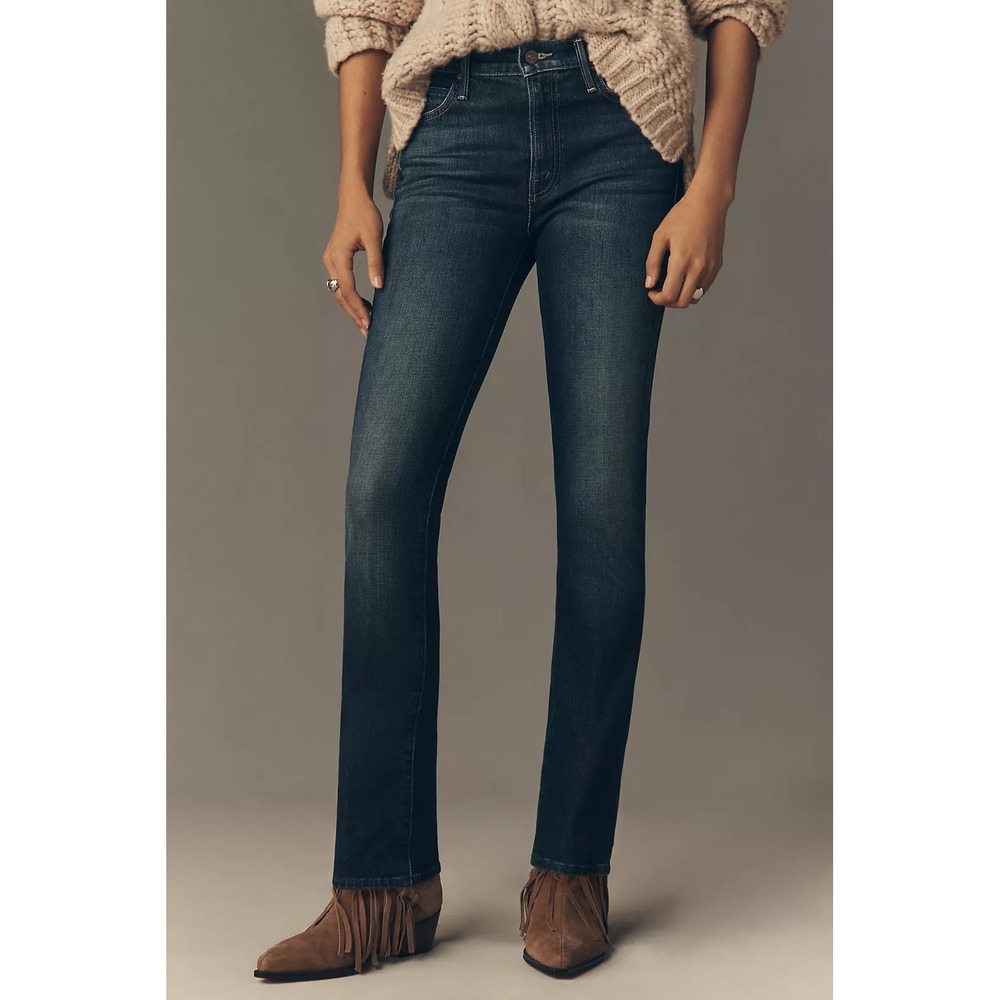 NWT MOTHER The Rascal Skimp‎ Mid-Rise Straight-Leg Jeans - Size 26